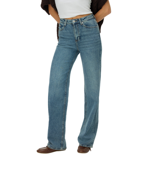 Tessa High Rise Wide Jeans - Blue