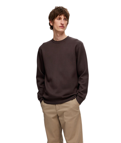 Emanuel Soft Crew Sweat - Brown