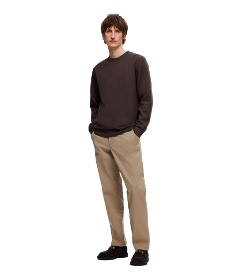 Emanuel Soft Crew Sweat - Brown