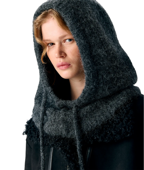 Milu Knit Balaclava Rep - Dark Grey Melange