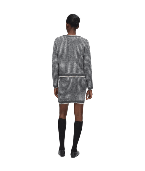 Long Sleeved Knitted Cardigan - Multi