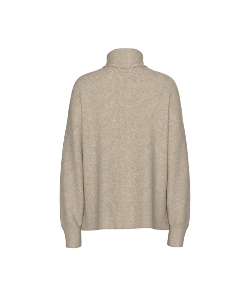 Malou LS Rollneck KnitBc - Grey