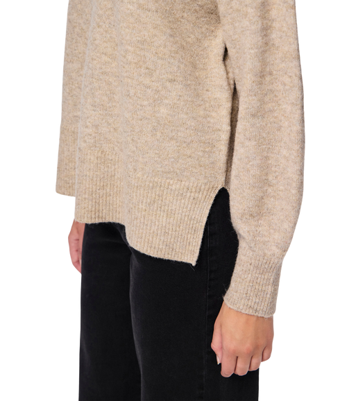 Malou LS Rollneck KnitBc - Grey