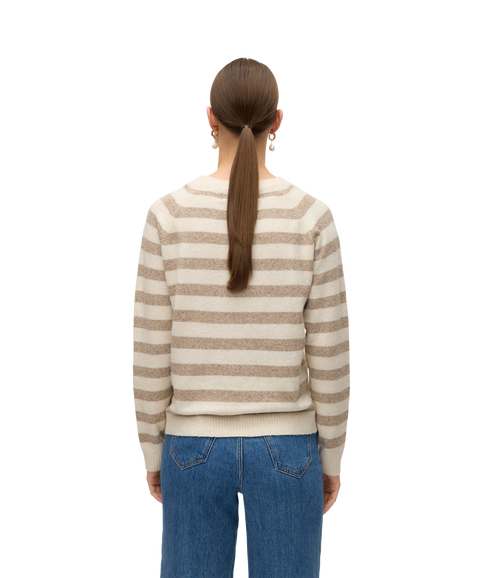 Doffy LS O-Neck Blouse - Grey