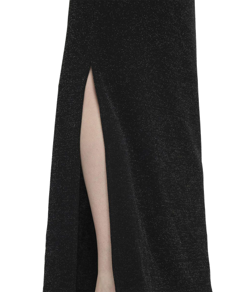 Reversible Glitter Maxi Dress - Black