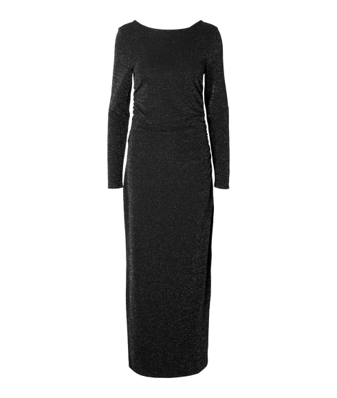 Reversible Glitter Maxi Dress - Black