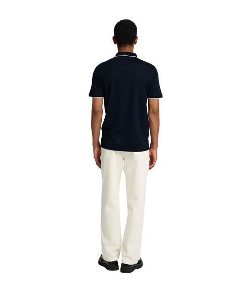 Fave Sport Zip Ss Polo - Sky Captain
