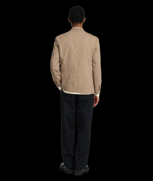 Glen Washed Blazer - Brown