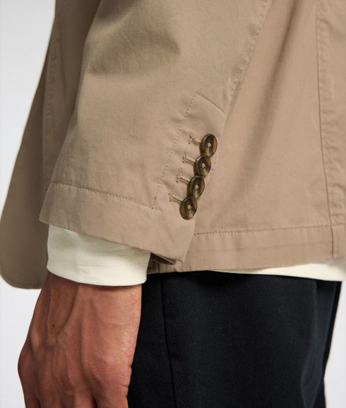 Glen Washed Blazer - Brown