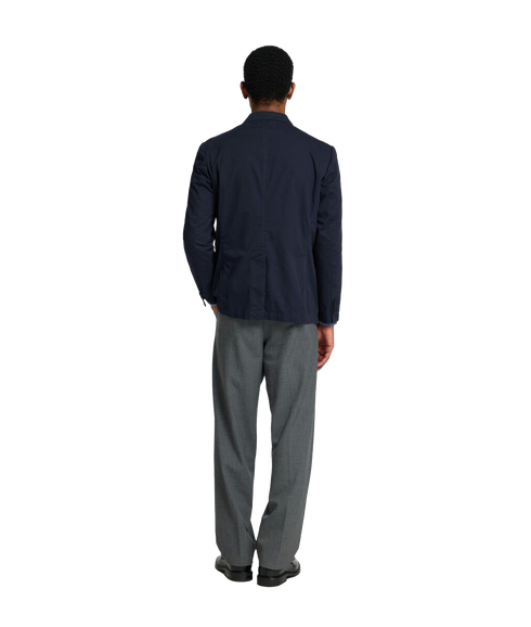 Glen Washed Blazer - Navy
