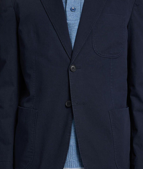 Glen Washed Blazer - Navy