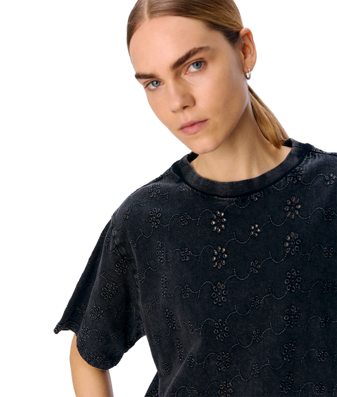 Celina Lo S/S Tee - Black