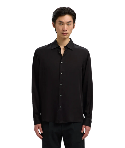Rlxcharlie Tencel Satin Ls Shirt - Black
