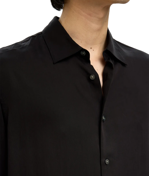 Rlxcharlie Tencel Satin Ls Shirt - Black