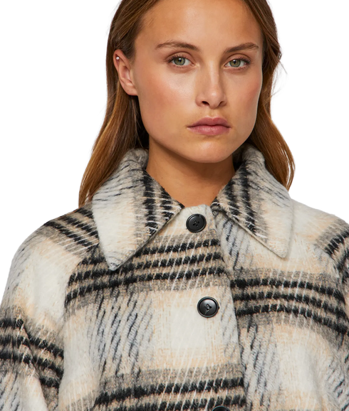 Jadia Button Jacket - Birch Black/Sanshell