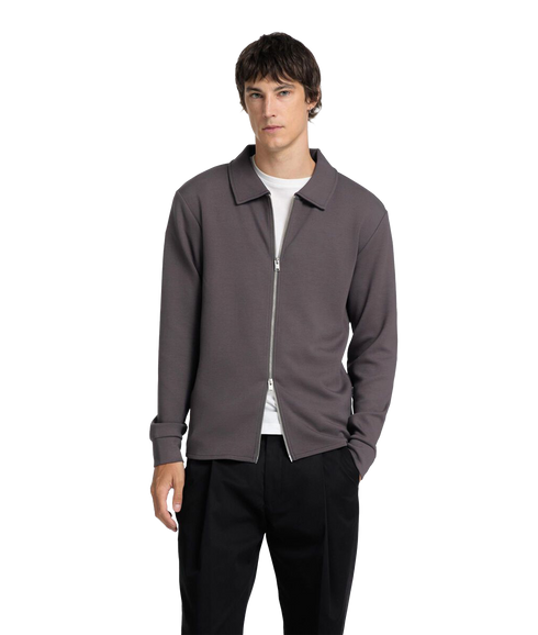 Emanuel Full Zip Sweat - Grey