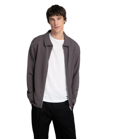 Emanuel Full Zip Sweat - Grey