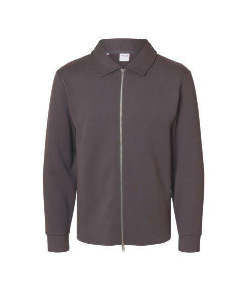 Emanuel Full Zip Sweat - Grey
