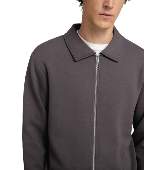 Emanuel Full Zip Sweat - Grey