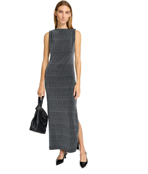 Glittery Maxi Dress - Silver