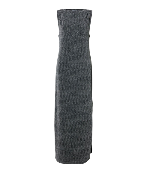 Glittery Maxi Dress - Silver