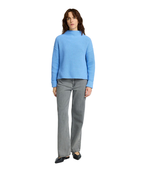 Selma Ls Knit Pullover - Blue