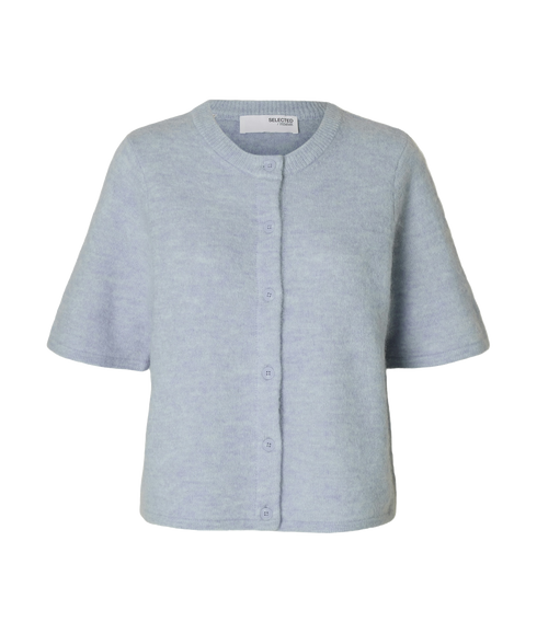 Lulu 2/4 Knit Cardigan - Blue