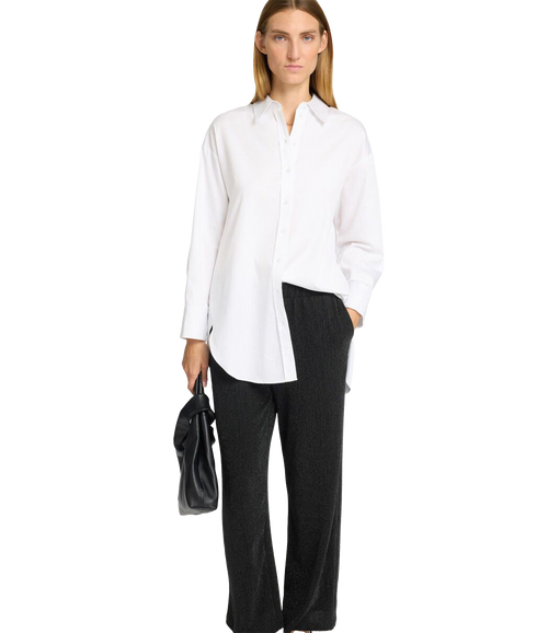 Glittery High Waisted Trousers - Black