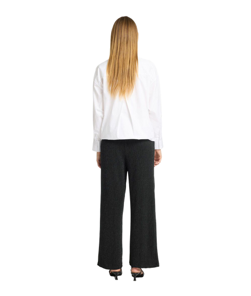 Glittery High Waisted Trousers - Black
