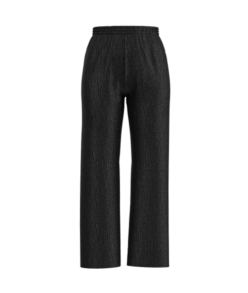 Glittery High Waisted Trousers - Black