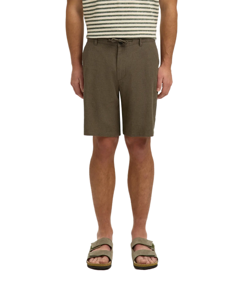 Regular-Brody Linen Bld Shorts - Green