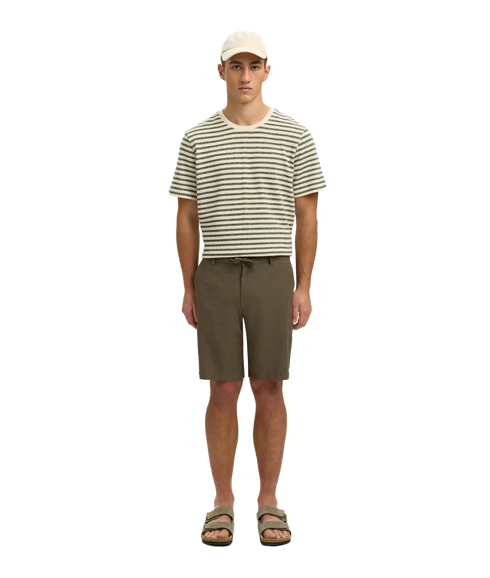 Regular-Brody Linen Bld Shorts - Green
