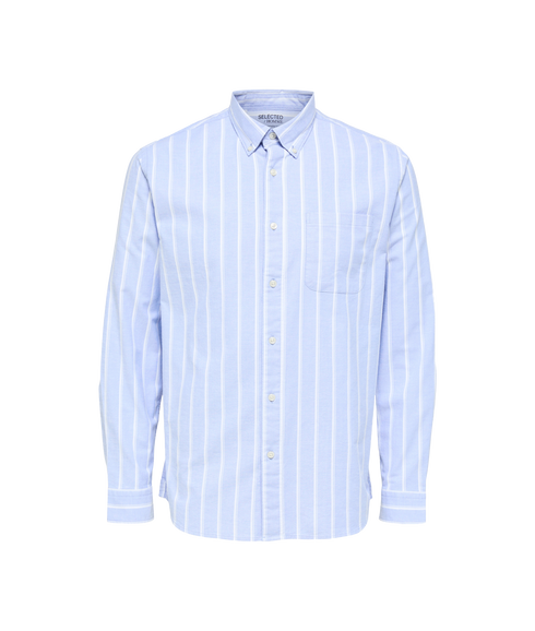 Regrick Ox Stripe Shirt - Blue