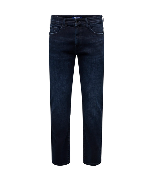 Weft Reg. Blue Blk 2652 Mat Denim - Black