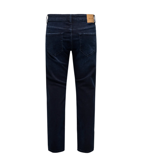 Weft Reg. Blue Blk 2652 Mat Denim - Black