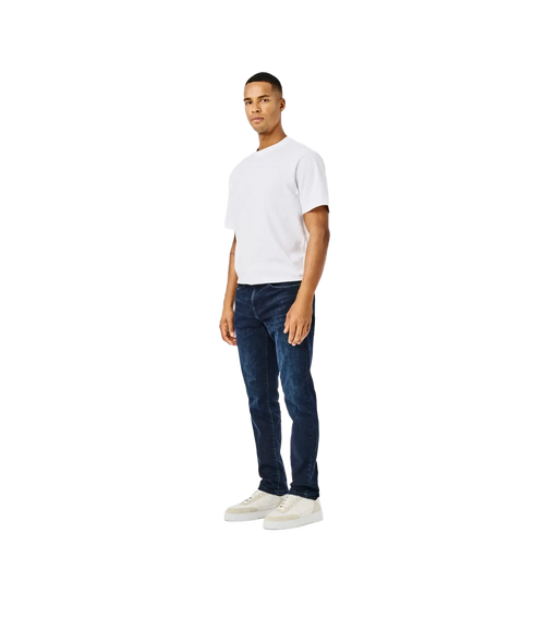 Weft Reg. Blue Blk 2652 Mat Denim - Black