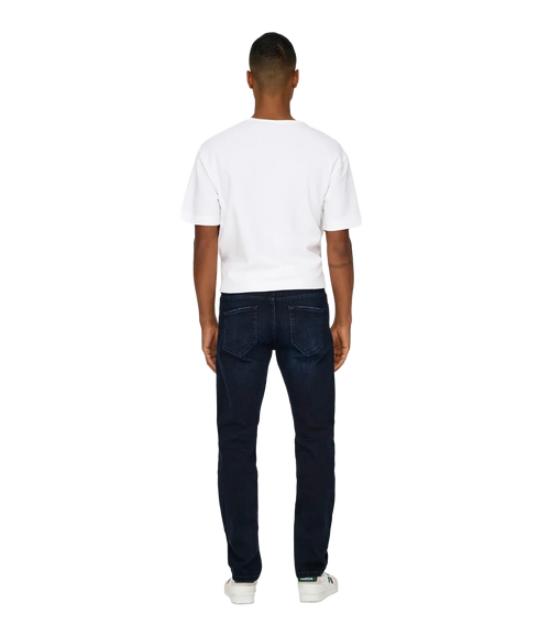 Weft Reg. Blue Blk 2652 Mat Denim - Black
