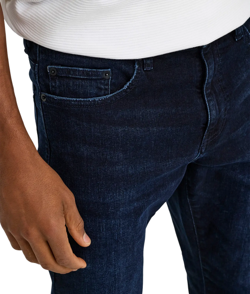 Weft Reg. Blue Blk 2652 Mat Denim - Black