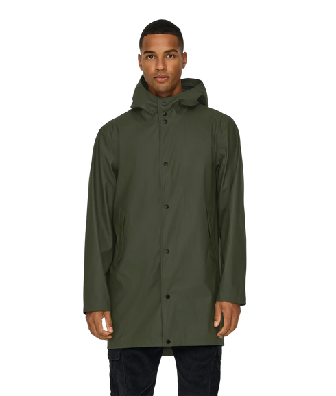 Luca Rain Coat Otw Noos - Peat
