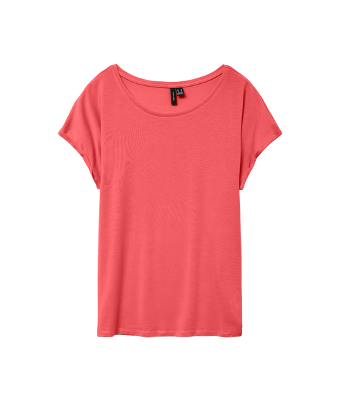 Ava Plain SS Top - Rose