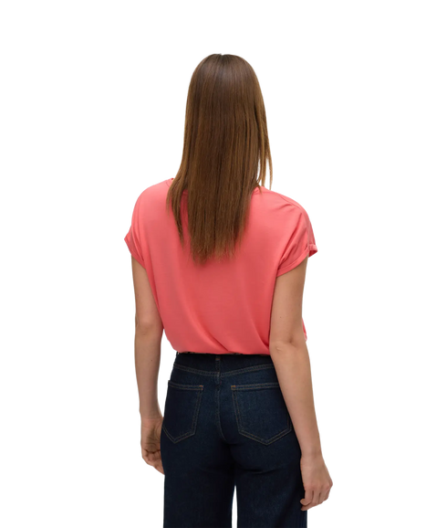 Ava Plain SS Top - Rose