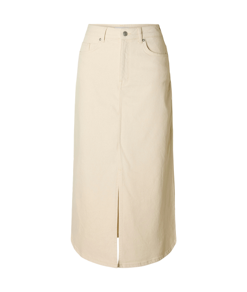 Krista-Gerda Hw Ecru Max Skirt - Cream