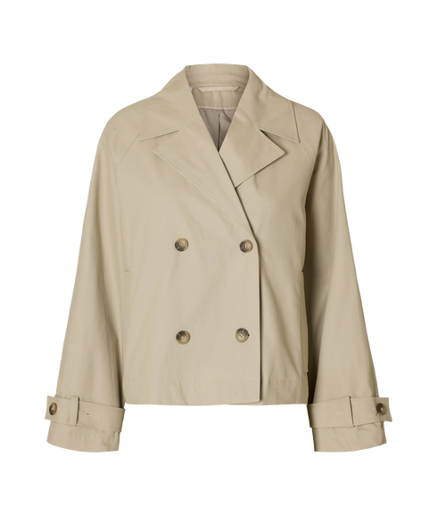 Short Trenchcoat - Cream