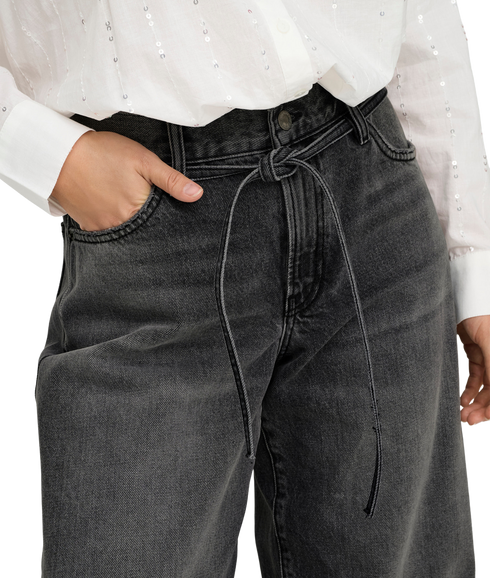 Gianna Mw Straight Dnm Dot980 - Black