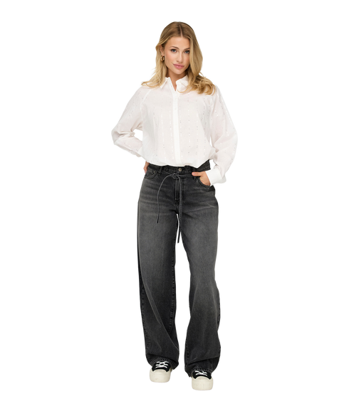 Gianna Mw Straight Dnm Dot980 - Black