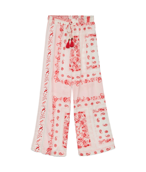 Milan Omia Hw Wide Tassel Pant - Pink