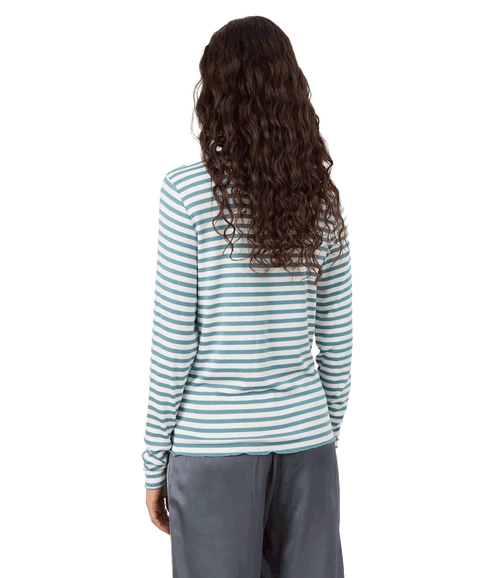 Ika Striped Top - Blue