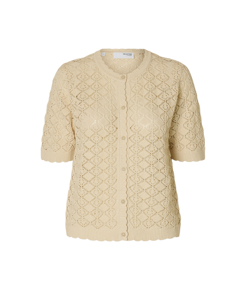 Sofia 2/4 Knit Cardigan - Cream