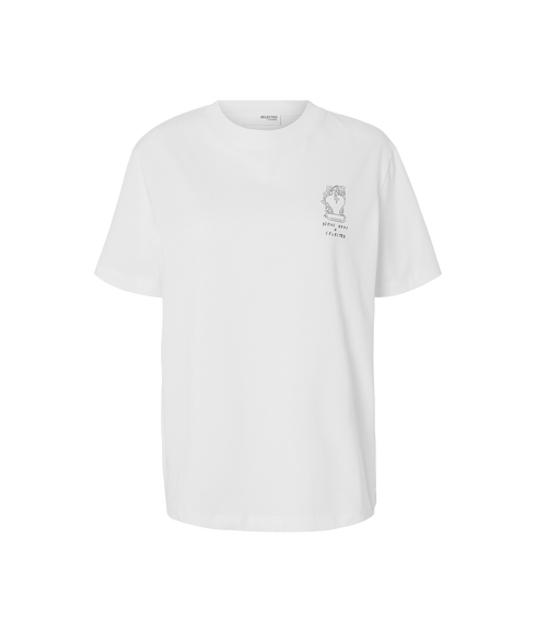 Relax Colwoman Ss Printed Tee - White