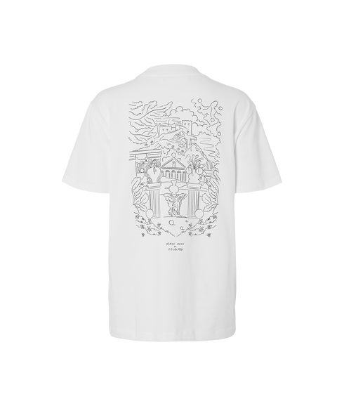 Relax Colwoman Ss Printed Tee - White